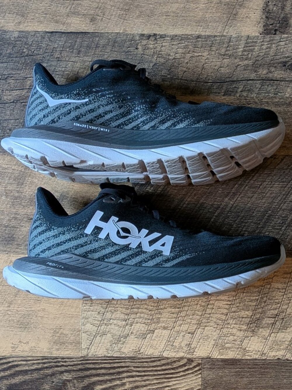 Hoka Mach 5 Running Shoes Black White